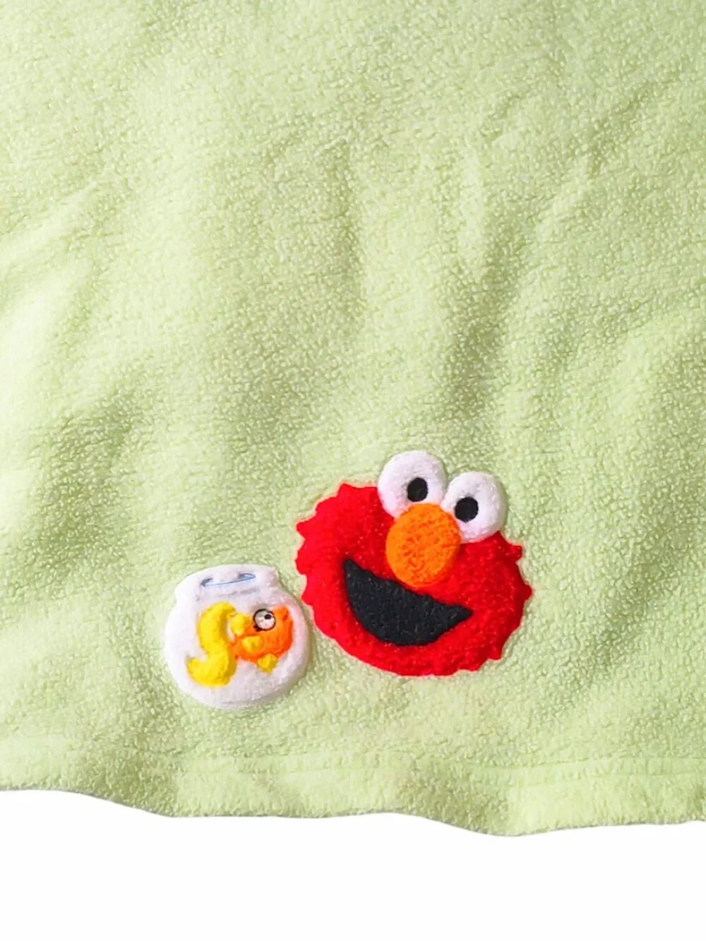2002 Sesame Street Elmo Goldfish Green Security Lovey Baby Blanket 29